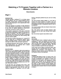 Kaninsky - Remote Social TV Report - Front page